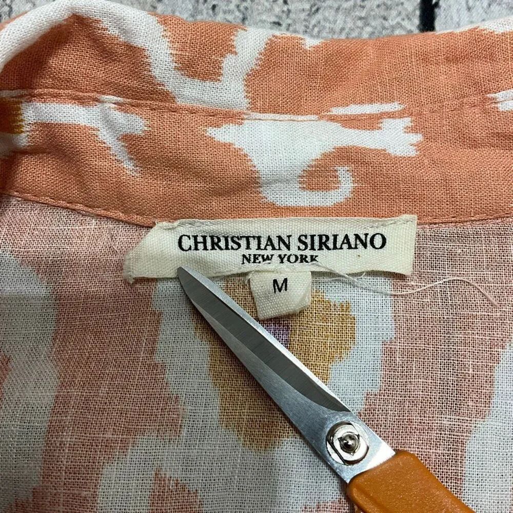 CHRISTIAN SIRIANO Linen Blend Top - Picture 4 of 5